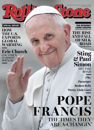Francis, el primer papa portada de Rolling Stone.