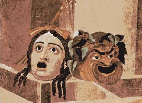 Máscaras griegas, base de la historia del teatro.