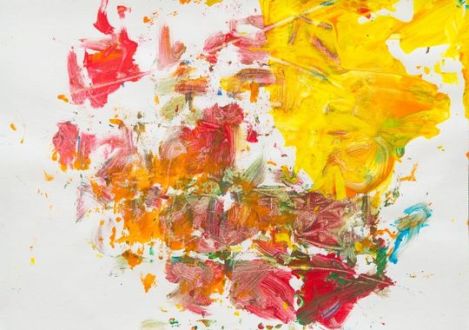 Pintura realizada por un primate en EEUU. Las comparaciones son odiosas pero...