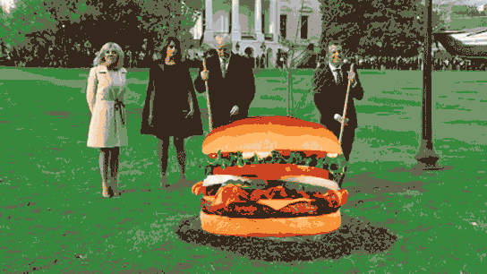 Tres hamburguesas para&nbsp;Trump